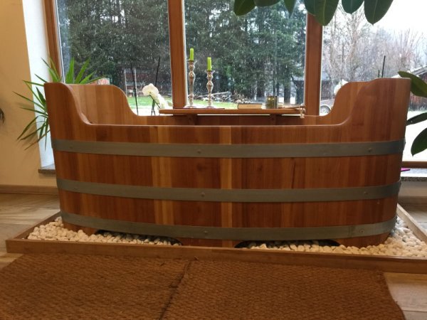 Holzwanne Holzbadewanne Badewanne aus Holz Bottich Zuber Wanne 2 BWROM190_800.jpg